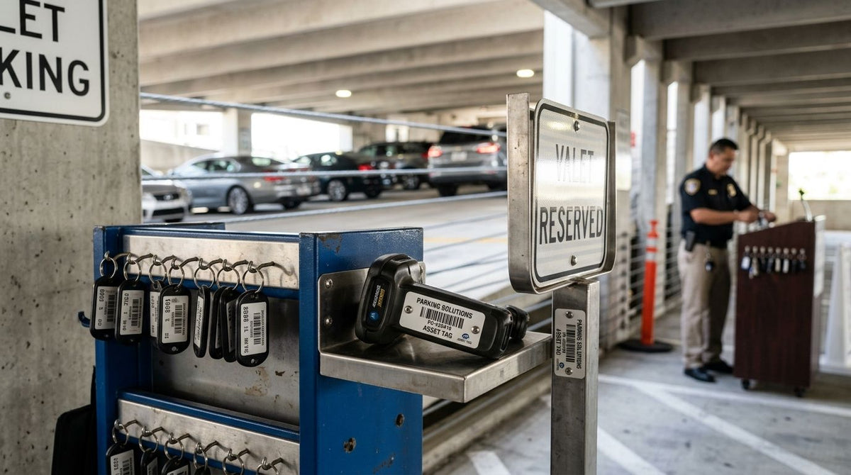 Asset Tags for Parking Garage & Valet Equipment 2026 - McAuley Labels