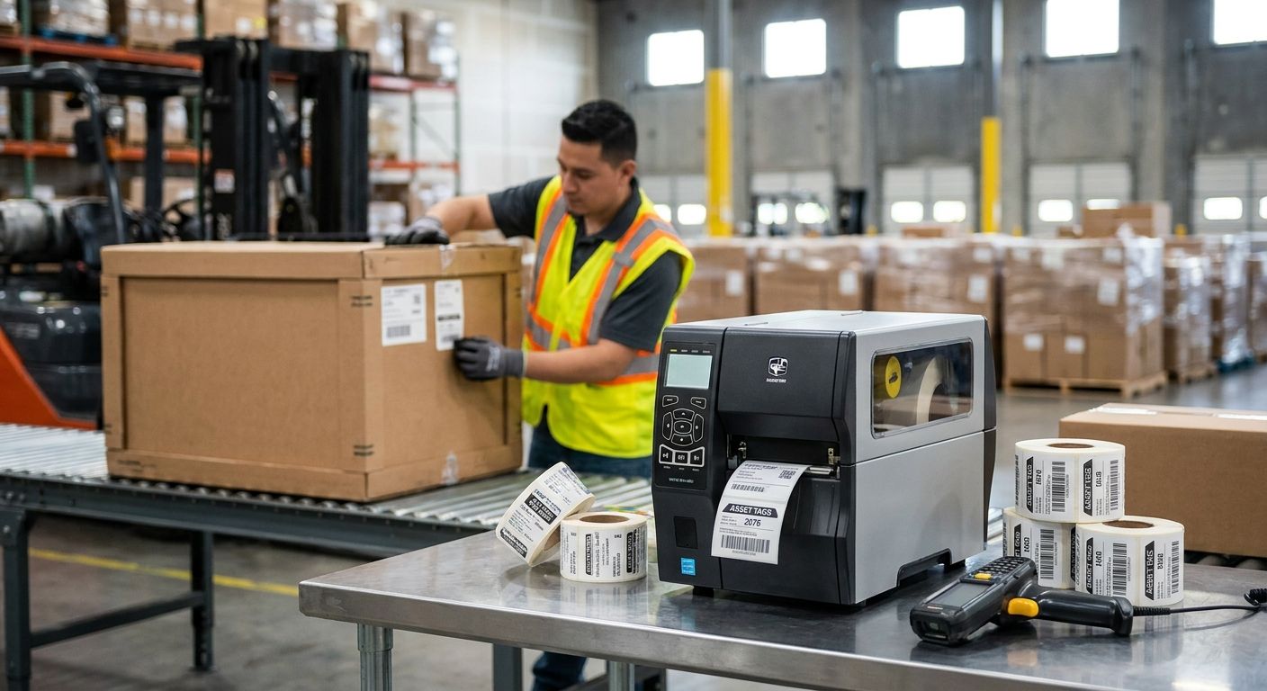 Best Asset Tag Printer for Distribution Centers 2026 - McAuley Labels