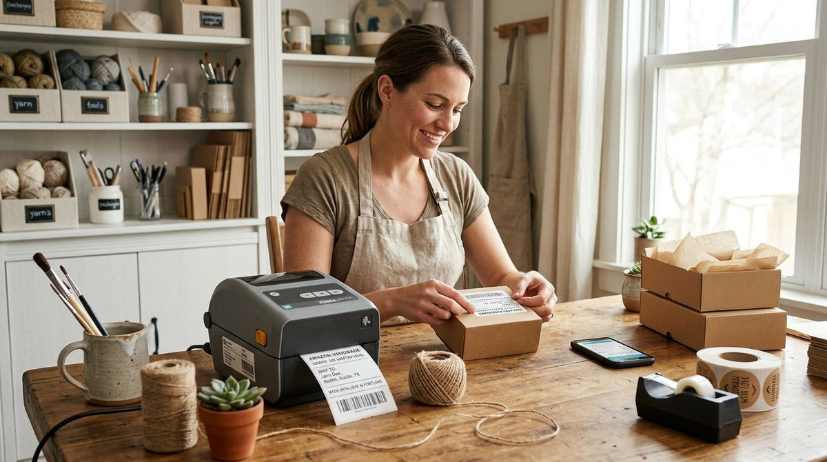 Best Label Printer for Amazon Handmade Sellers (2026) - McAuley Labels