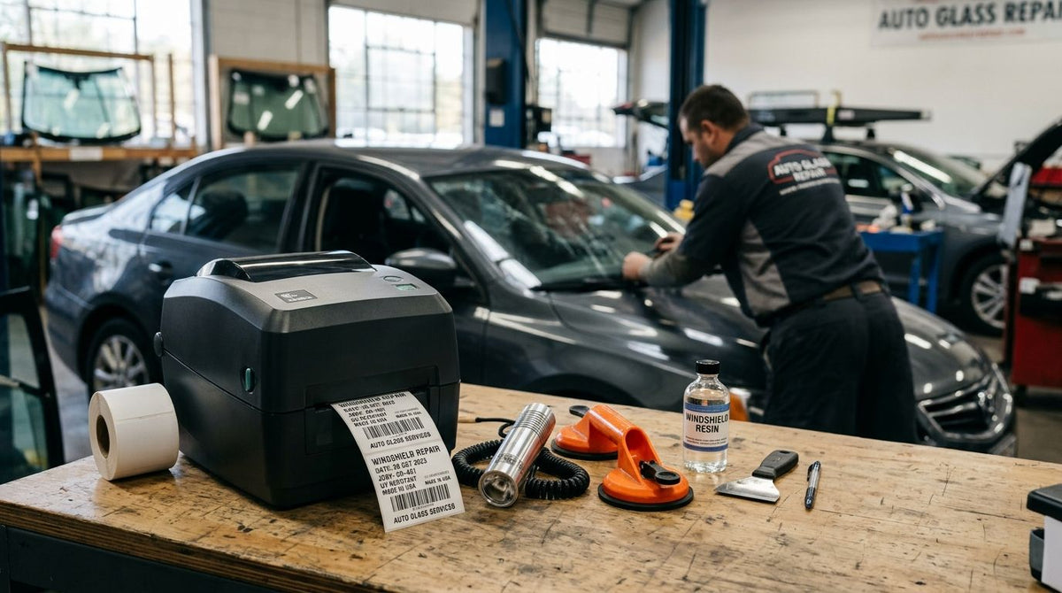 Best Label Printer for Auto Glass Shops (2026 Guide) - McAuley Labels