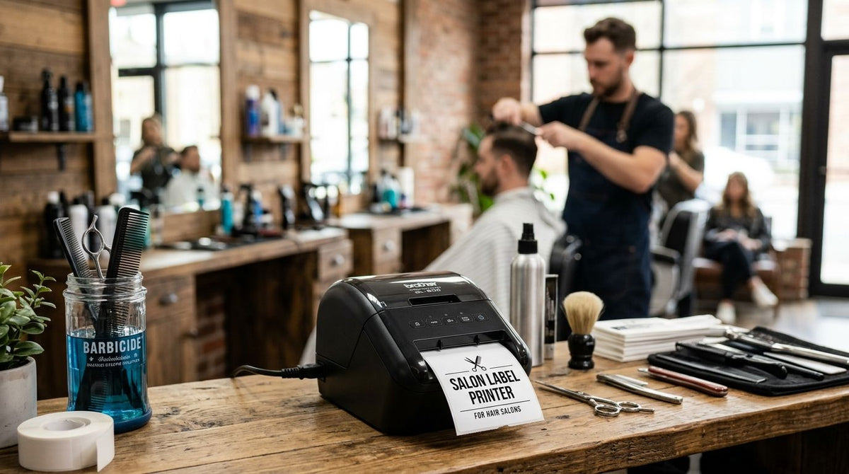 Best Label Printer for Hair Salons in 2026 - McAuley Labels