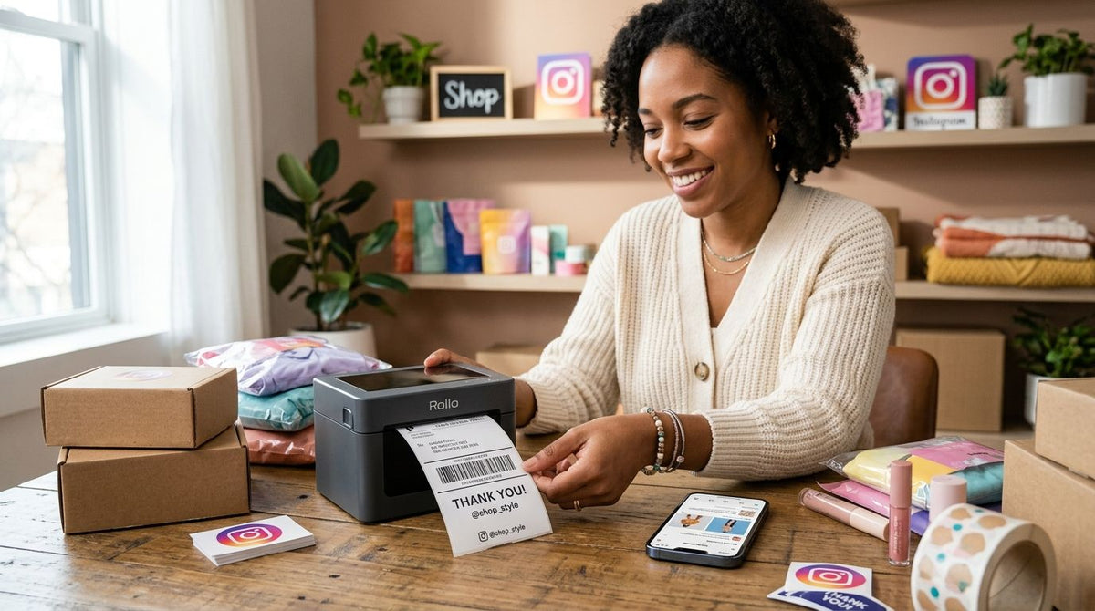 Best Label Printer for Instagram Shop Sellers (2026) - McAuley Labels