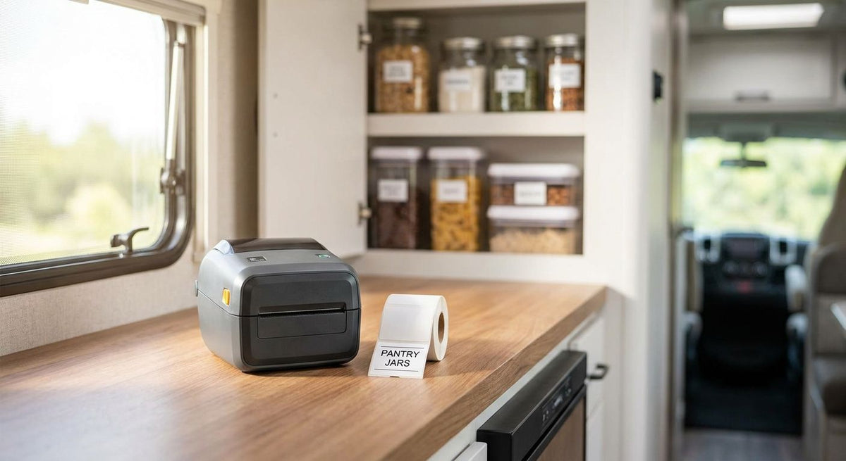 Best Label Printer for RV Organization: GoDEX Wins (2026) - McAuley Labels