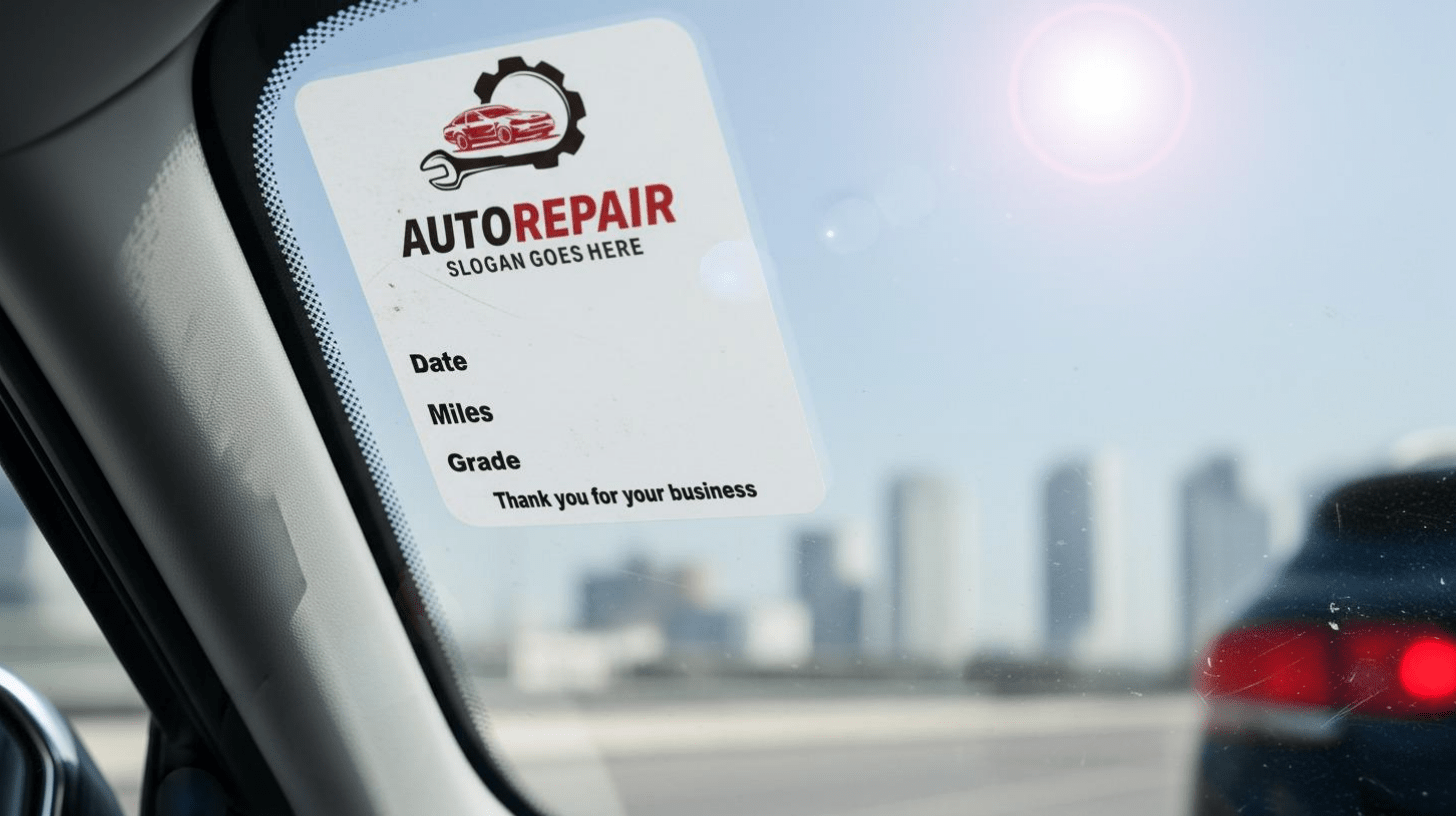 Choosing the Right Professional Oil Change Stickers and Printers for Your Auto Shops - McAuley Labels