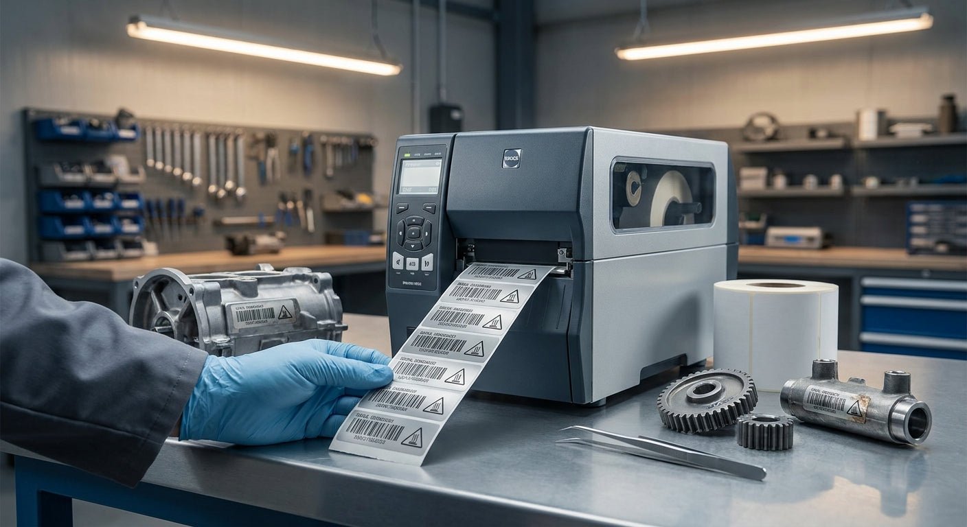 Heat Resistant Labels for Industrial Parts: 2026 Guide - McAuley Labels