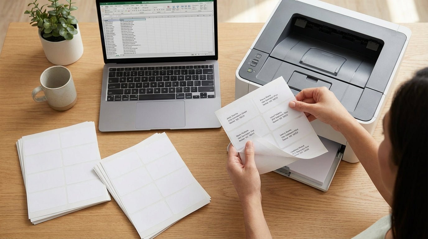 How to Print Address Labels From a Spreadsheet (2026) - McAuley Labels