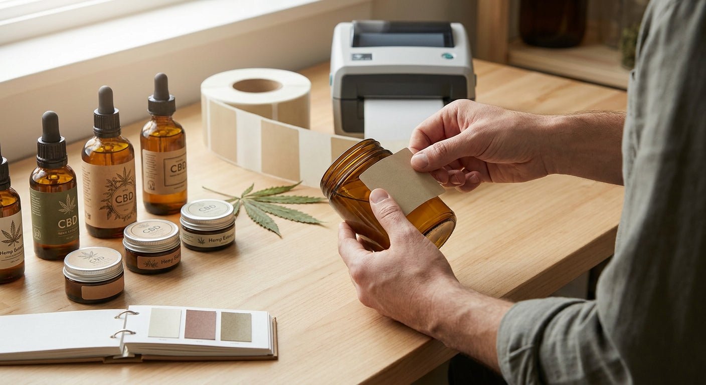 Labels for CBD Hemp Products: How to Print Them in 2026 - McAuley Labels