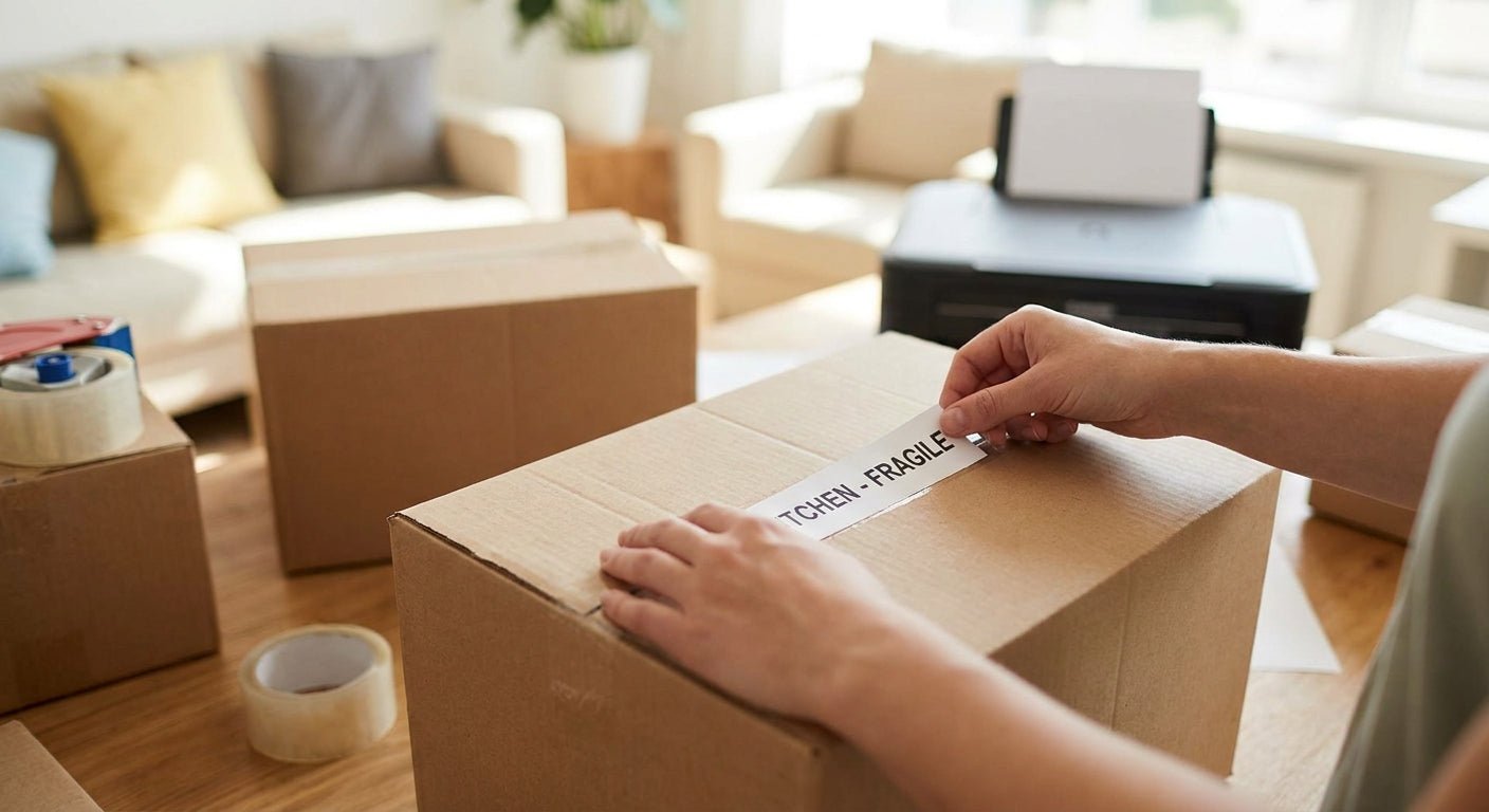 Labels for Moving Boxes: 2026 Printing Guide + Verdict - McAuley Labels