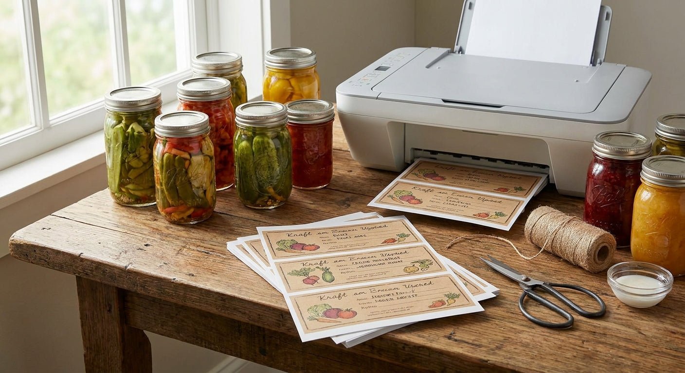 Labels for Pickling and Canning Jars: 2026 Printing Guide - McAuley Labels