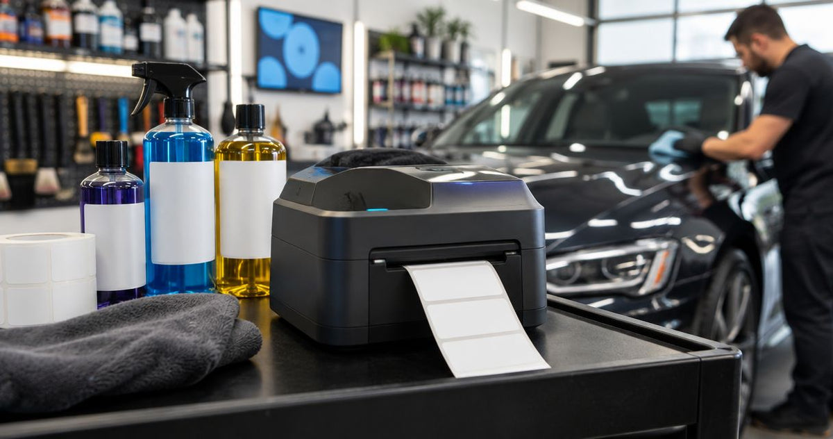 waterproof label printer for car detailing shops: Film 2026 - McAuley Labels