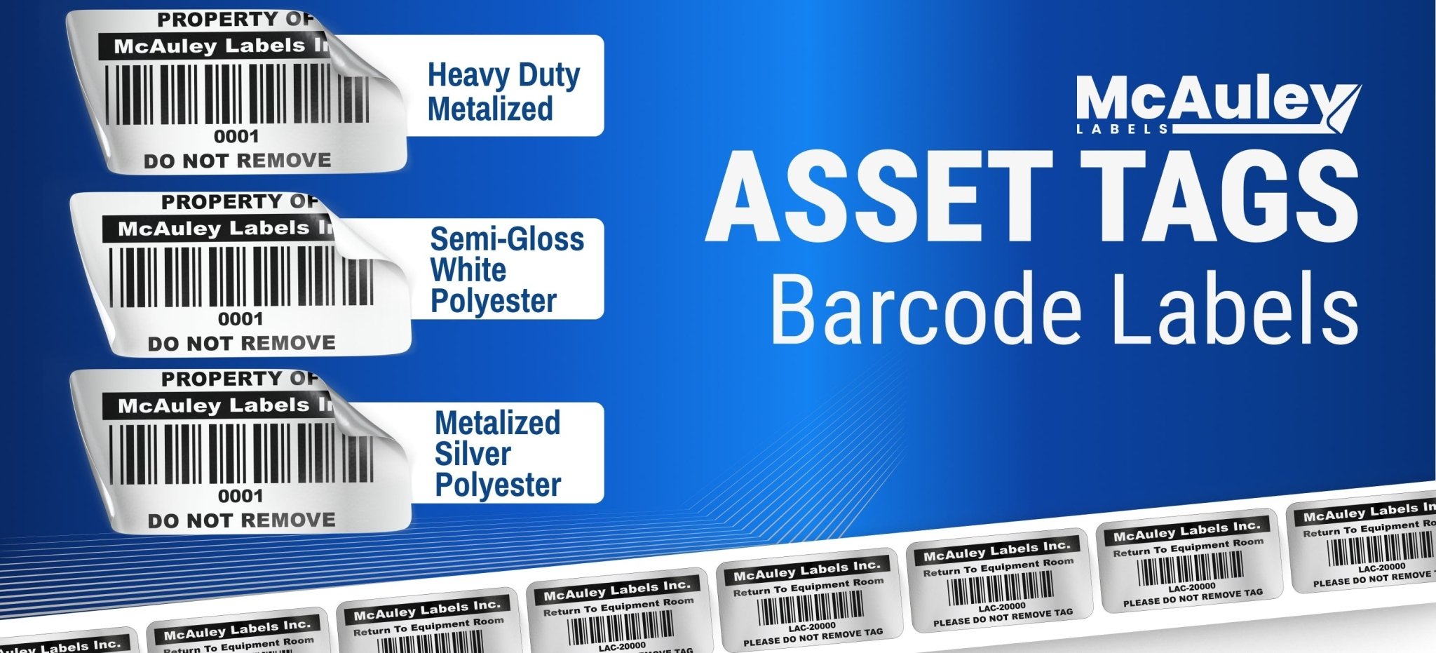 Asset Tags - Barcode Labels - McAuley Labels