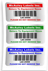 Asset Tags: "Durable custom asset tags for equipment and asset management by McAuley Labels."