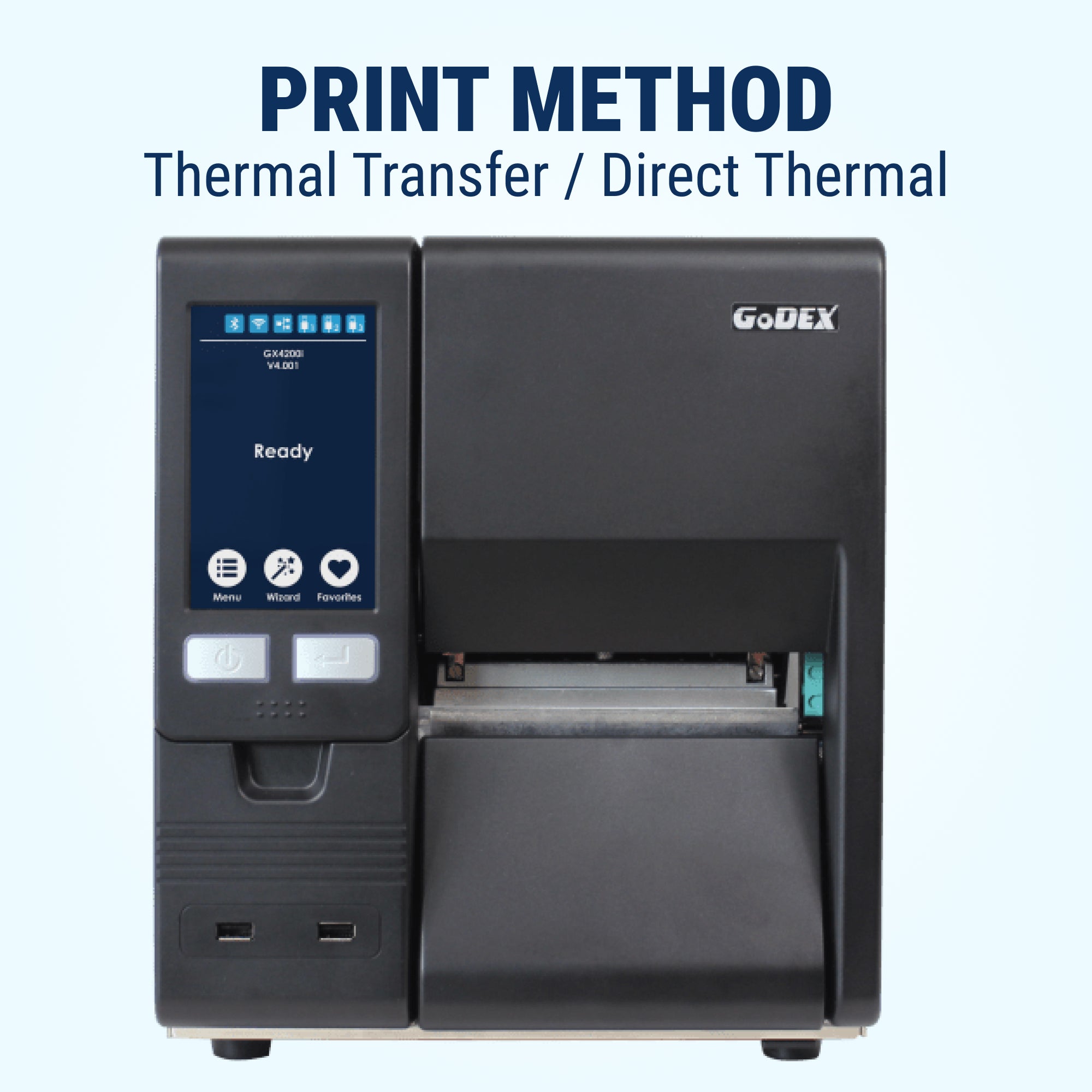 GoDEX GX4600i, 600 dpi, Thermal Transfer Printer