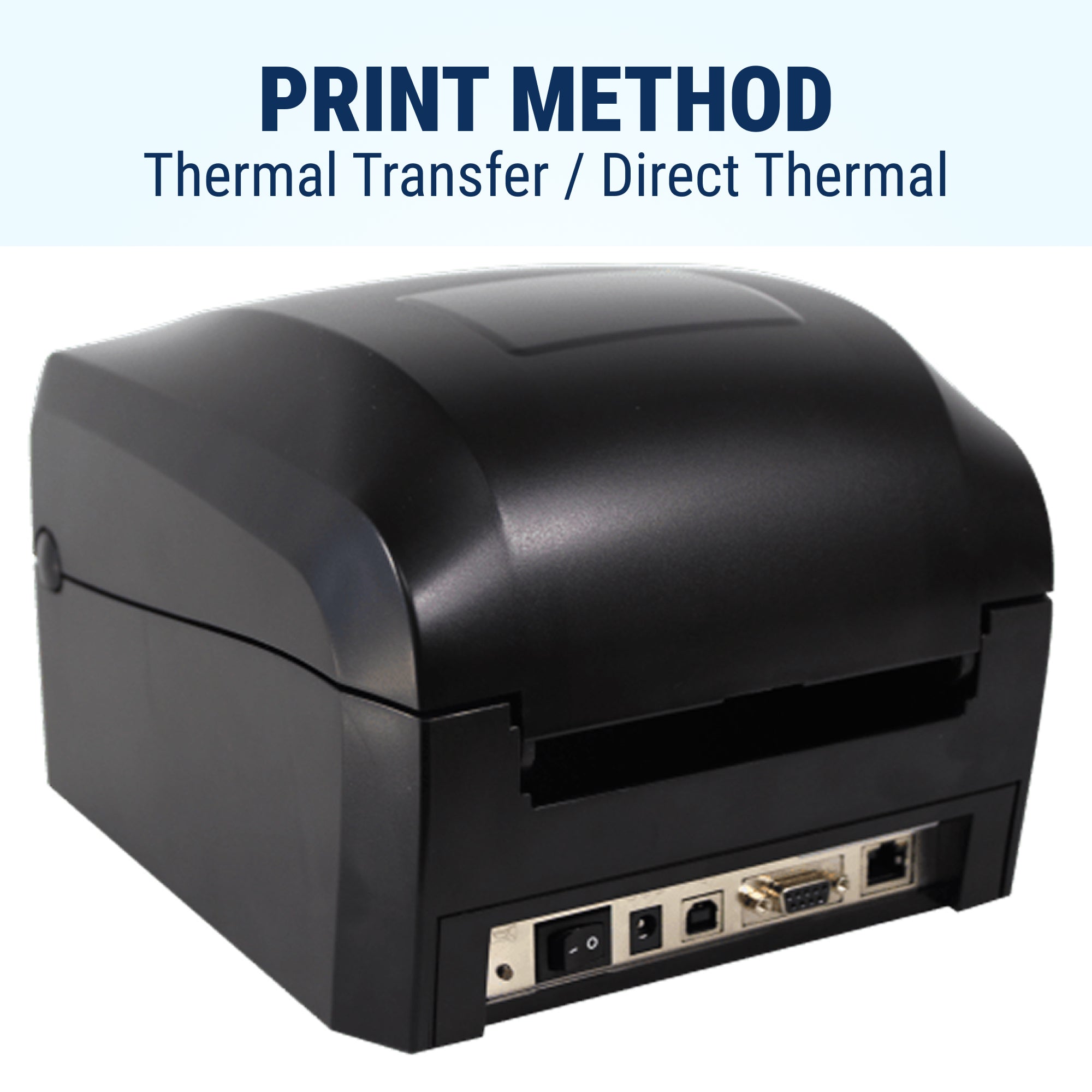 Asset Tag Printer - GoDEX GE300 4" 203 dpi Thermal Transfer Printer