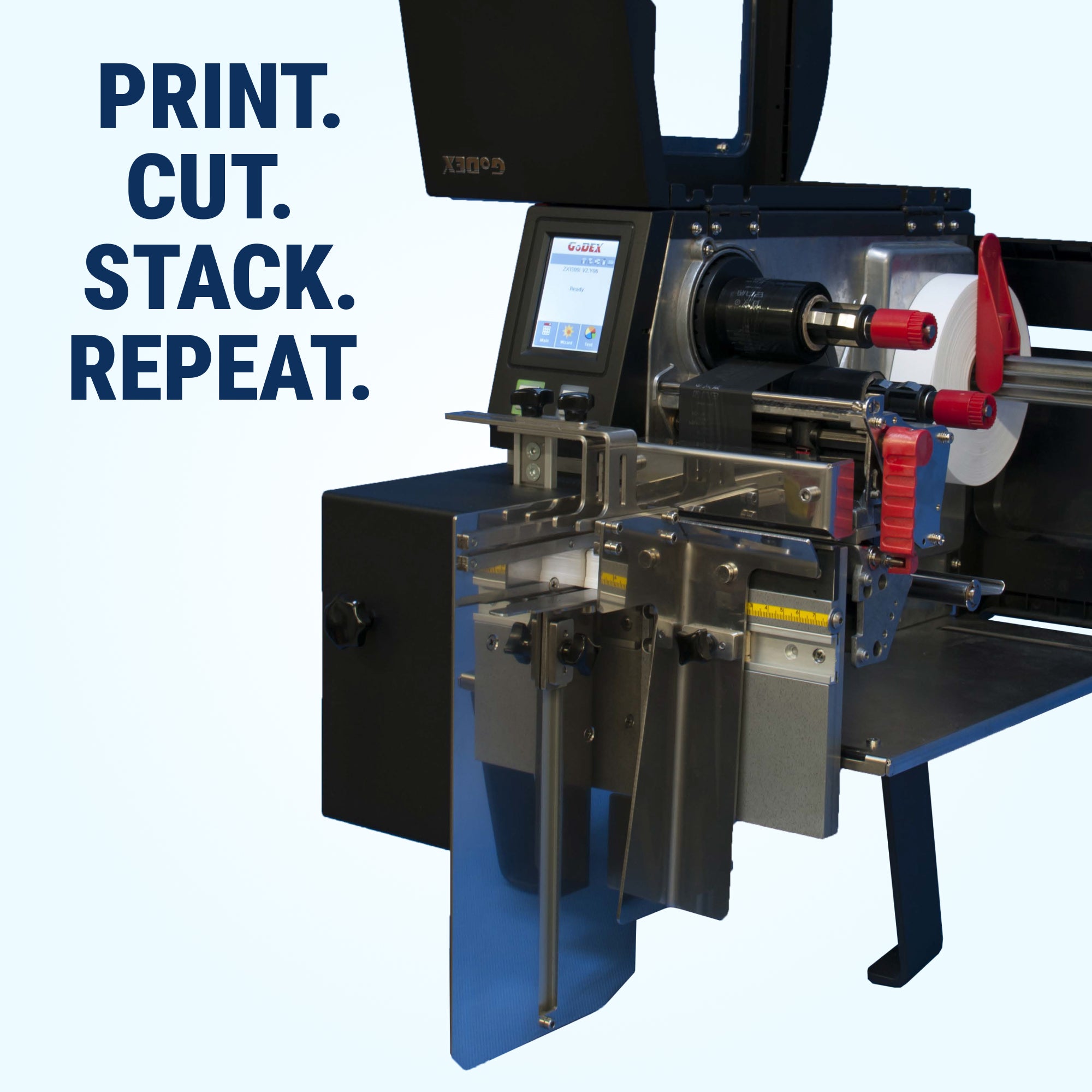 GoDEX ZX1000i Cutter Stacker 300 dpi, Thermal Transfer Printer