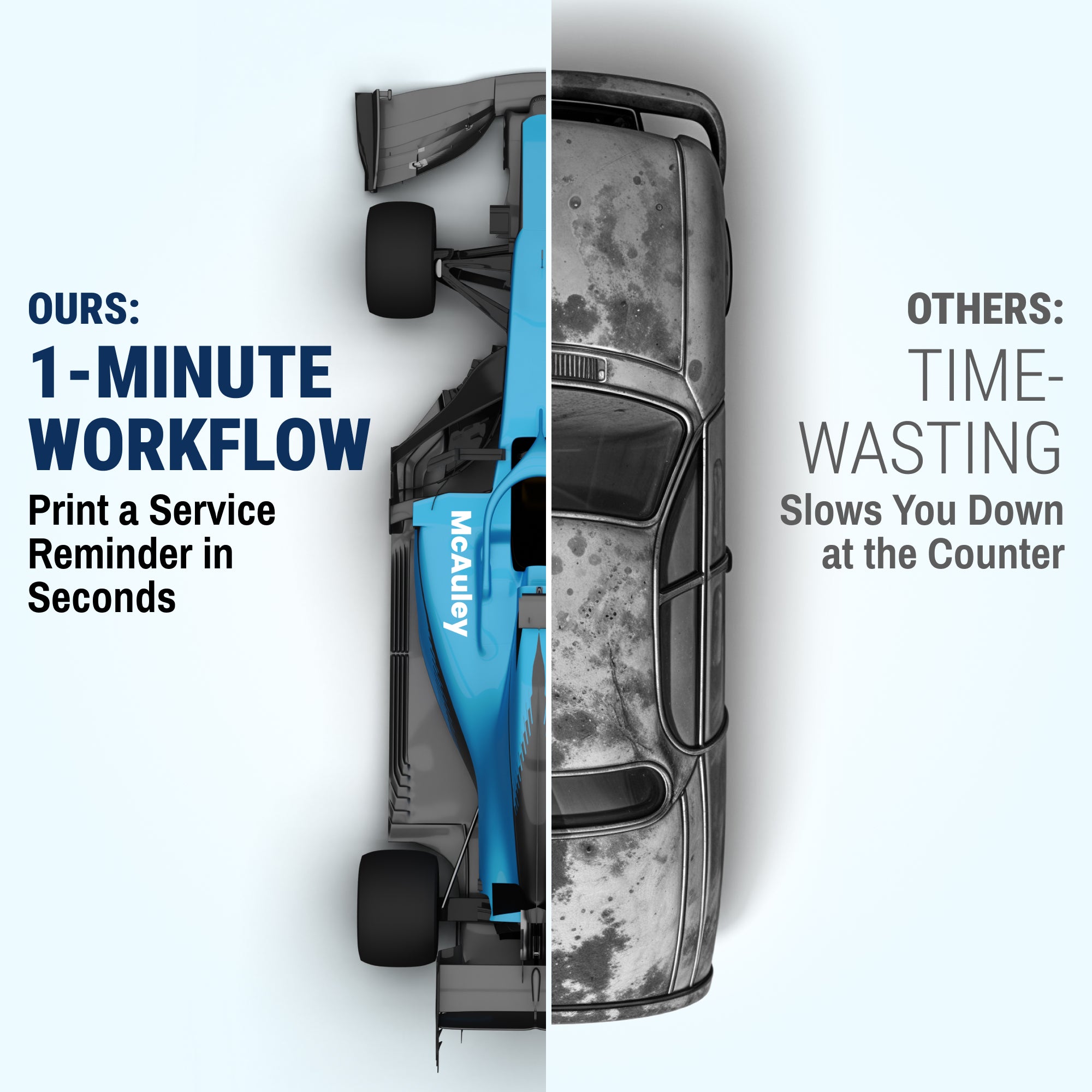 Oil Change Sticker Printer System - Speed printing