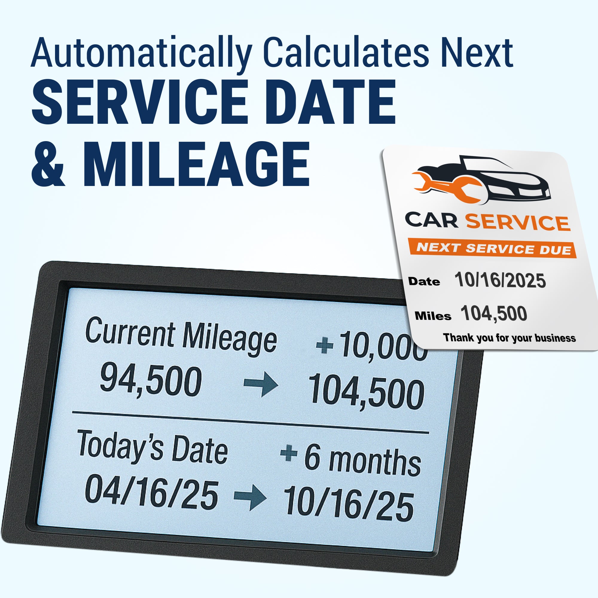 Oil Change Sticker Printer System - Fully Programmed