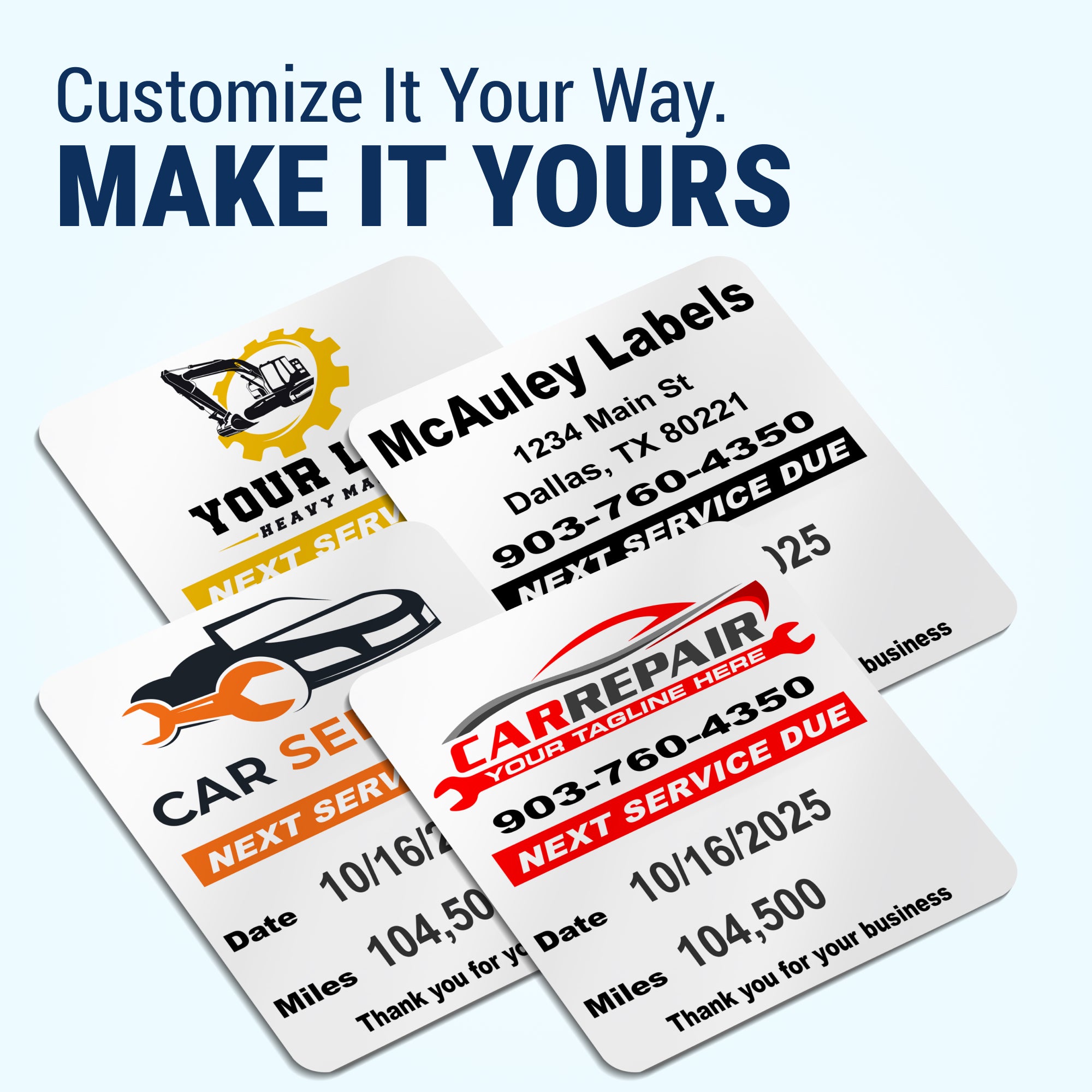 Oil Change Sticker Printer System - Fully Programmed with 1000 Custom Oil Labels