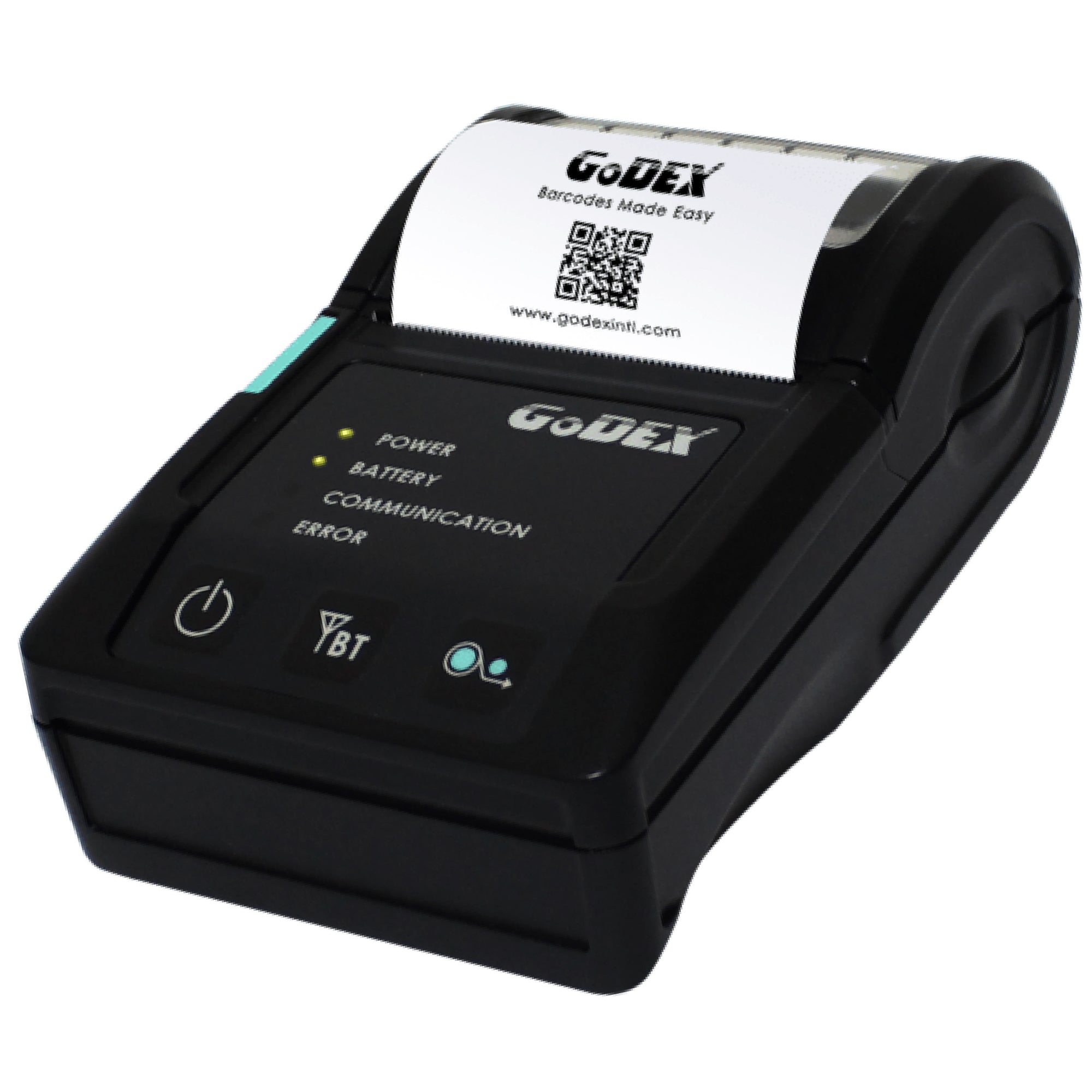 GoDEX MX20 Portable Bluetooth Thermal Label Printer - 2" mobile receipt printer for retail and warehouse use