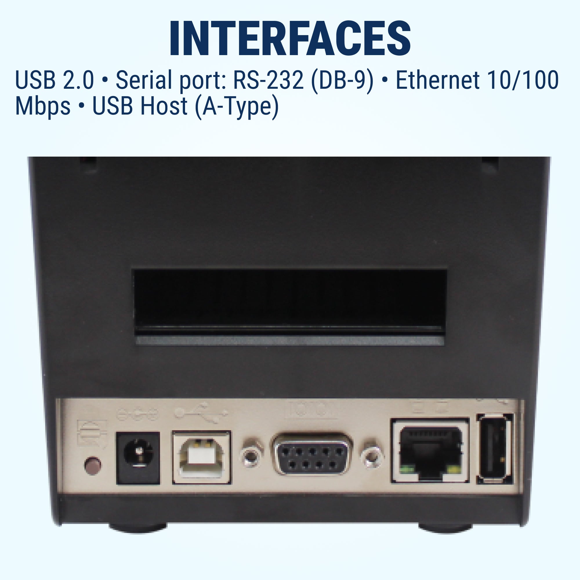 GoDEX DT200i Direct Thermal Printer - 2" 203 DPI, Color LCD, Compact Barcode & Wristband Printer