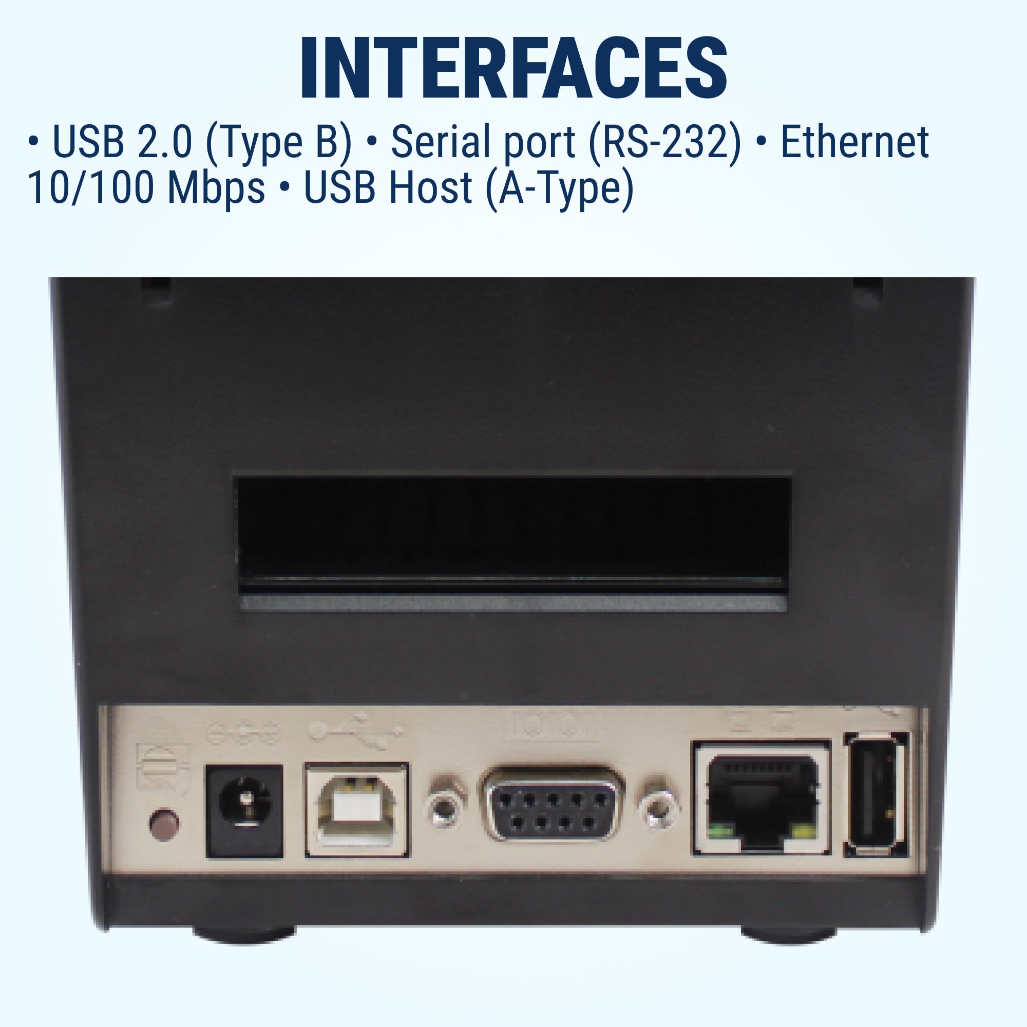 GoDEX DT200+ Direct Thermal Printer – Sleek Desktop Printer for POS & Inventory -