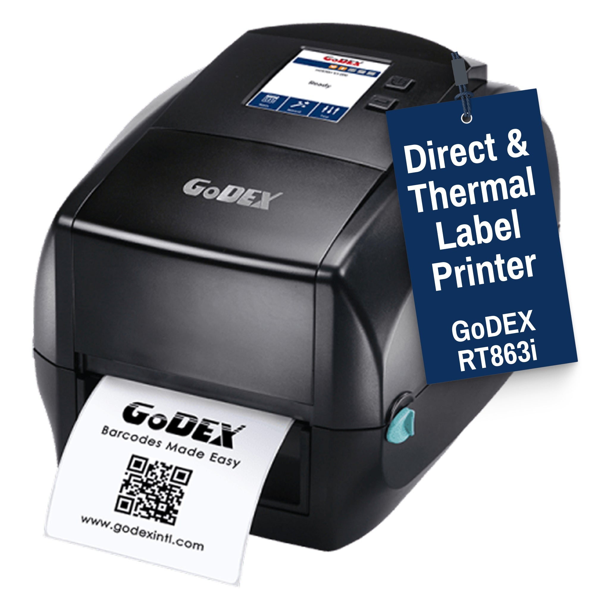 GoDEX RT863i+ Thermal Transfer Printer 4" 600 dpi - Printer