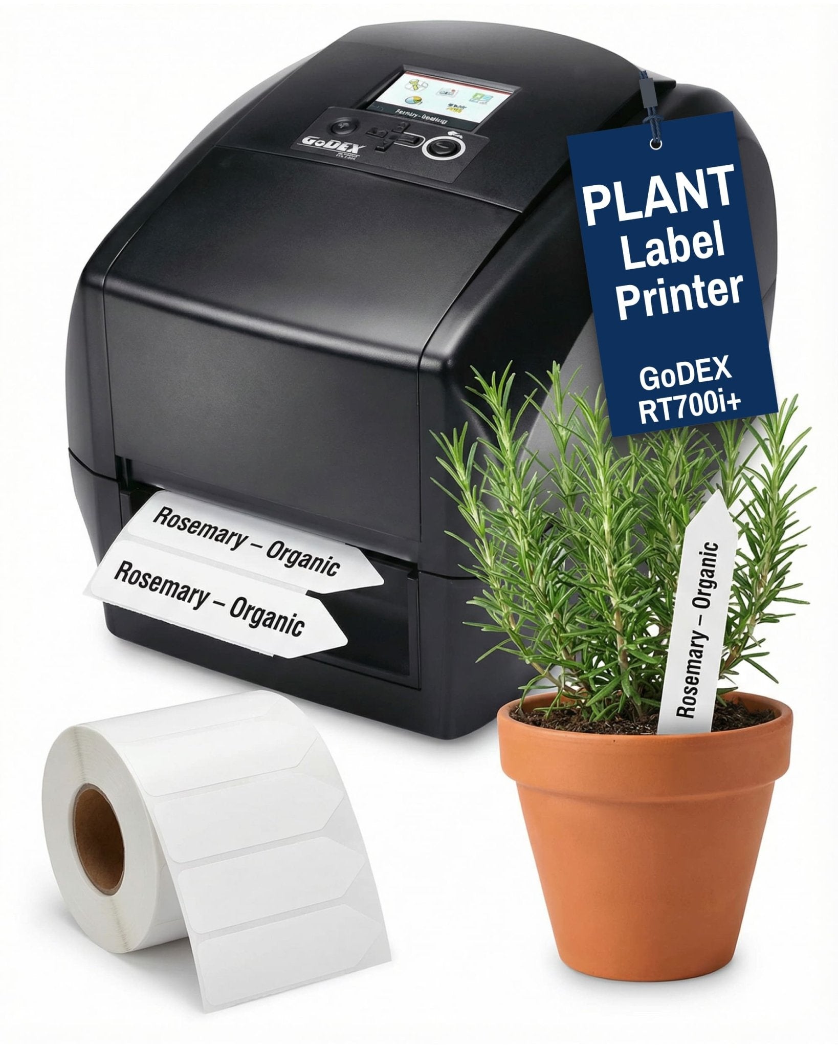Plant Label Printer - 203 DPI - Compact Precision for Horticulture Printing - Plant Label Printer