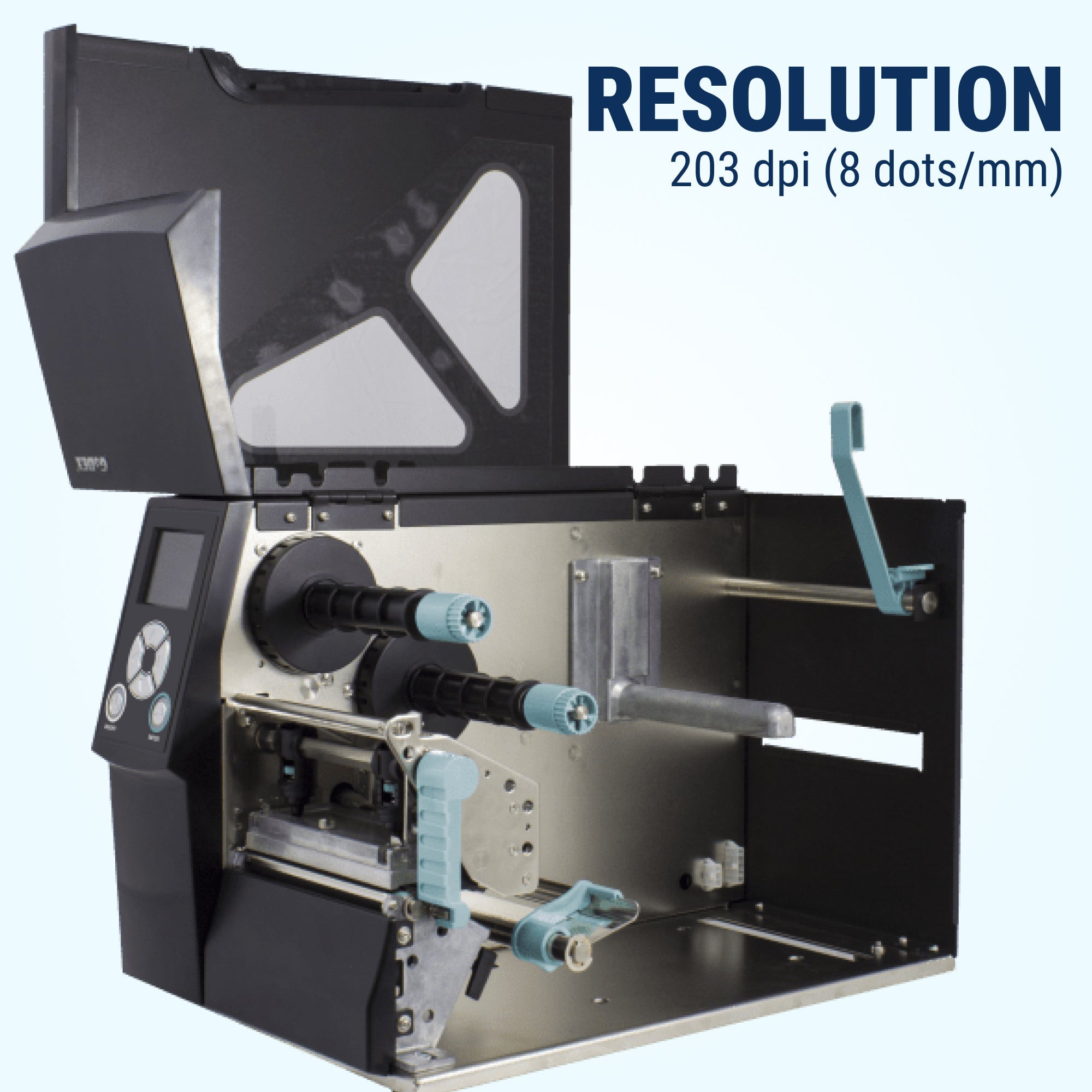 GoDEX ZX420i+ Thermal Printer – 203 DPI, Up to 6 ips, Color Display, USB/Serial/Ethernet - Printer