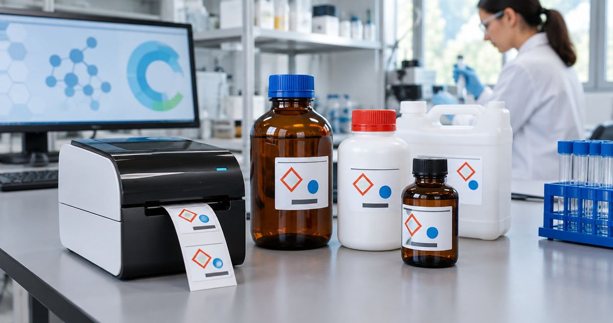 Lab label printer chemical containers: Yes, if tested | 2026
