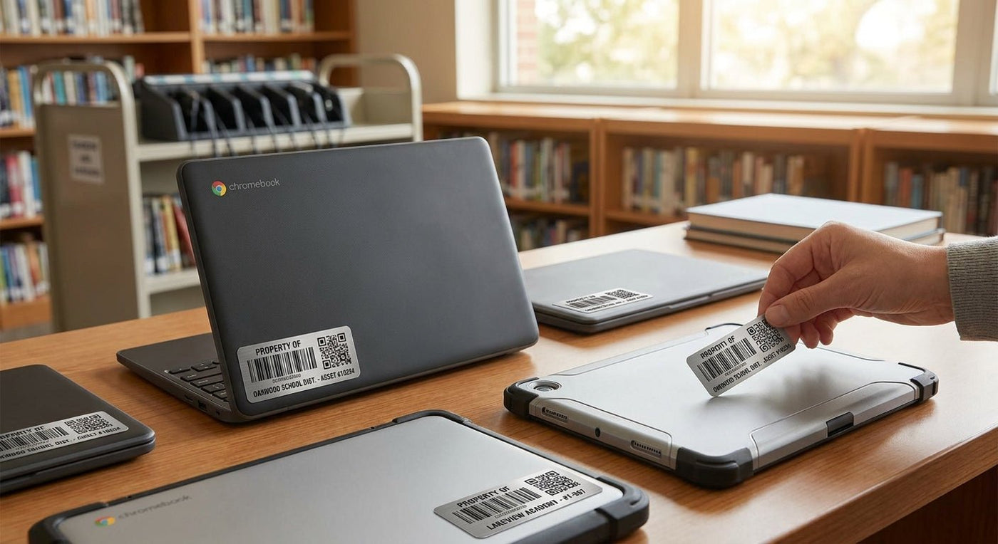 Asset Tags for School Chromebooks & Tablets (2026) - McAuley Labels