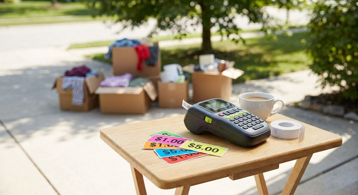 Best Label Printer for Garage Sale Pricing in 2026 - McAuley Labels