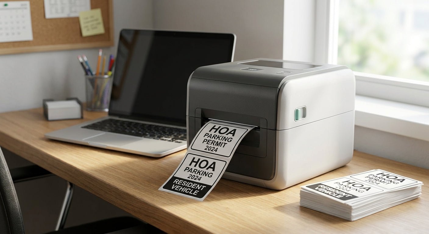 Best Label Printer for HOA Parking Permits (2026) - McAuley Labels