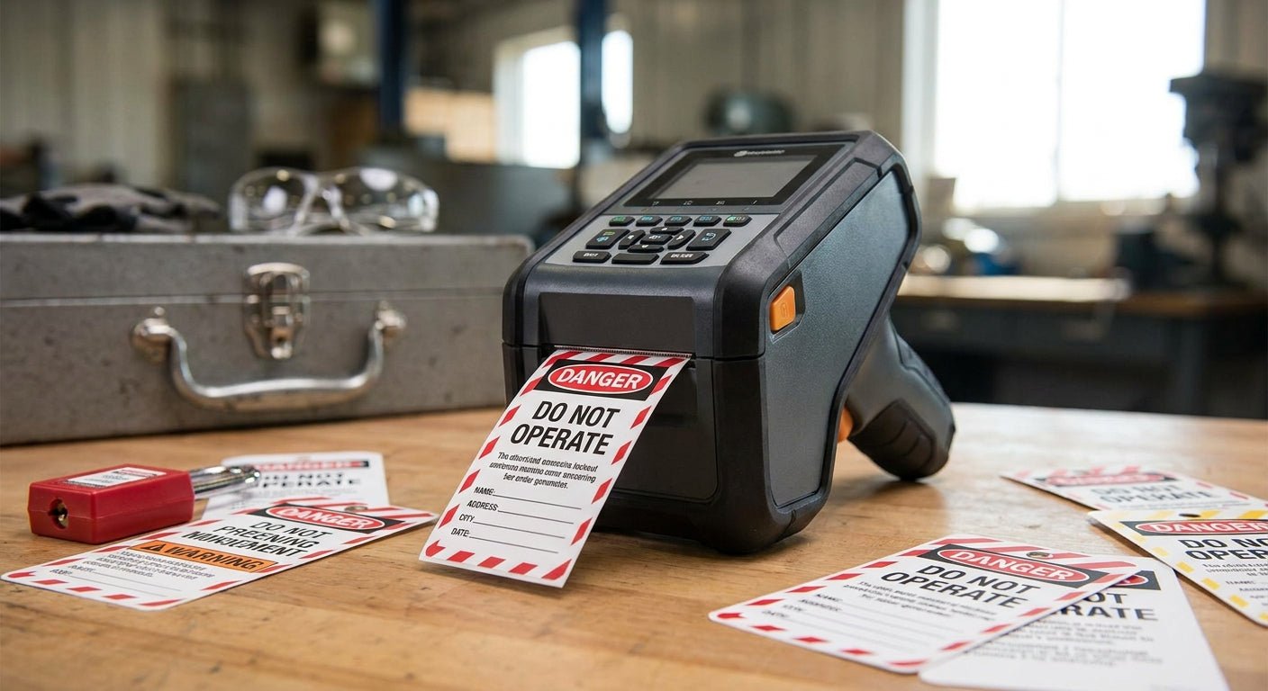 Best Label Printer for Lockout/Tagout Tags (2026) - McAuley Labels