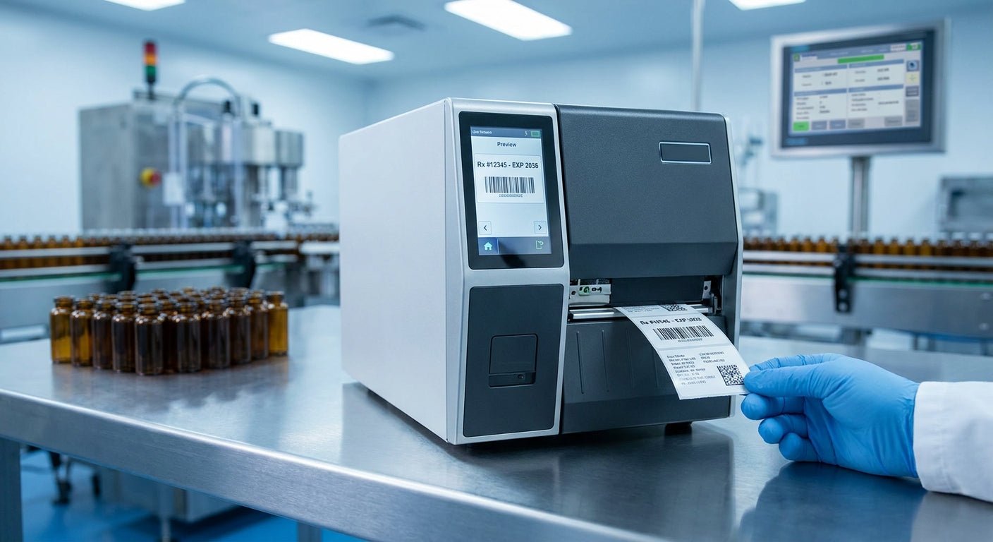 Best Label Printer for Pharma Mfg 2026 - McAuley Labels
