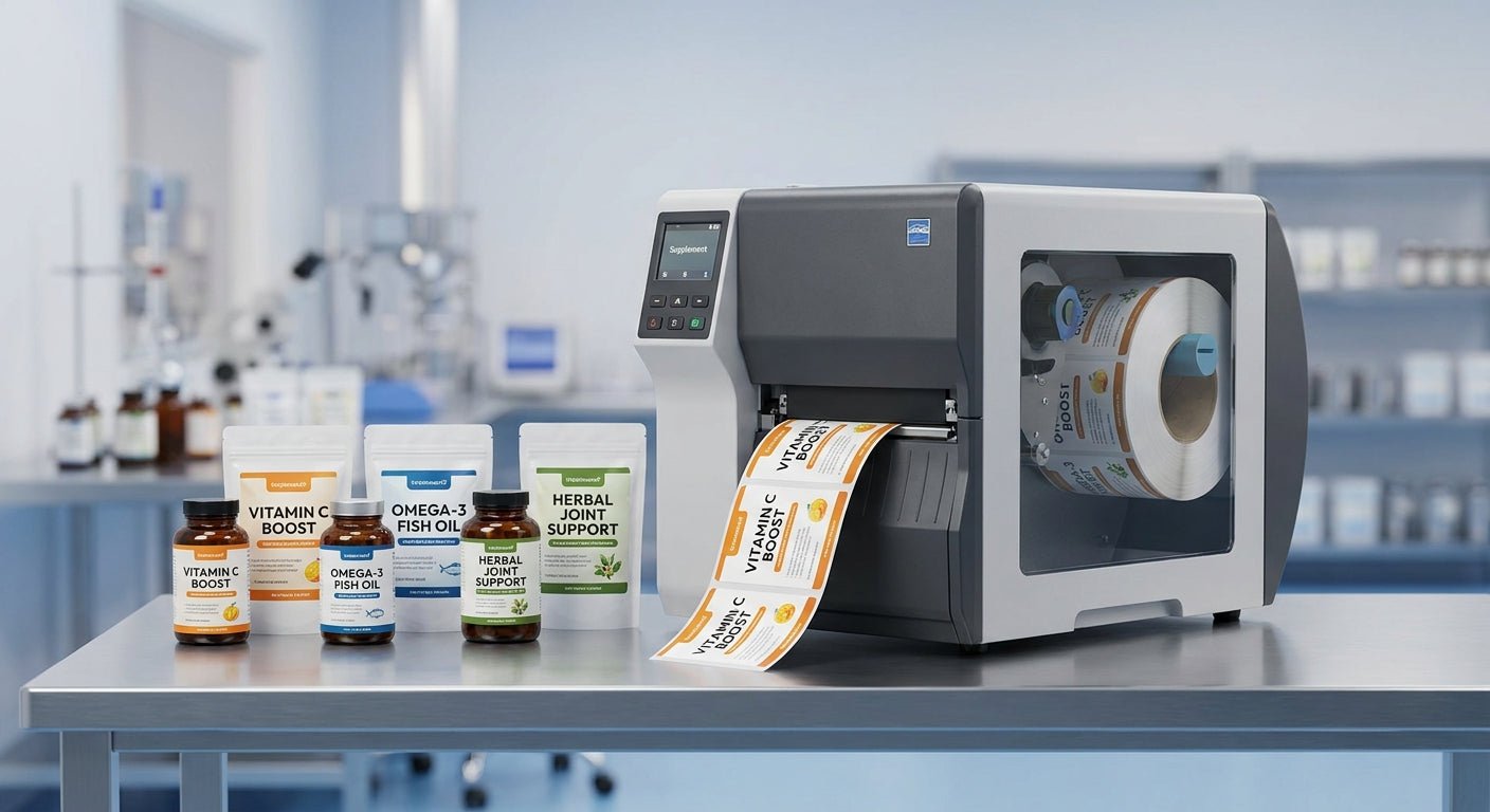 Best Label Printer for Supplement Manufacturers 2026 - McAuley Labels
