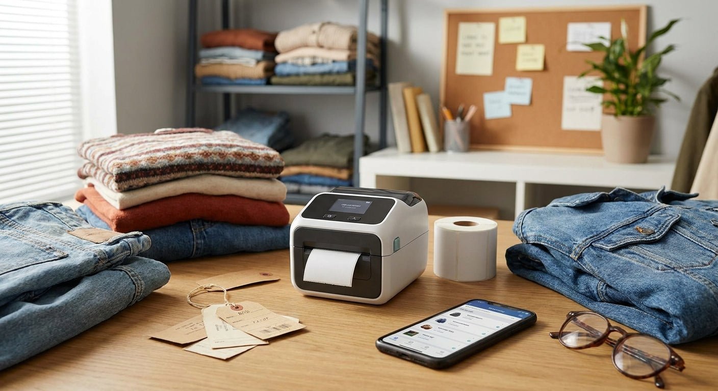Best Label Printer for Thrift Resellers (2026 Ranked) - McAuley Labels
