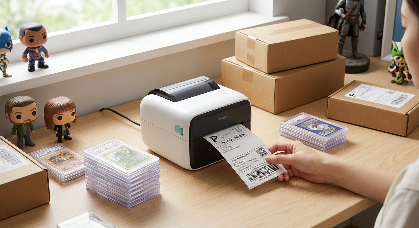Best Label Printer for Trading Card Sellers in 2026 - McAuley Labels