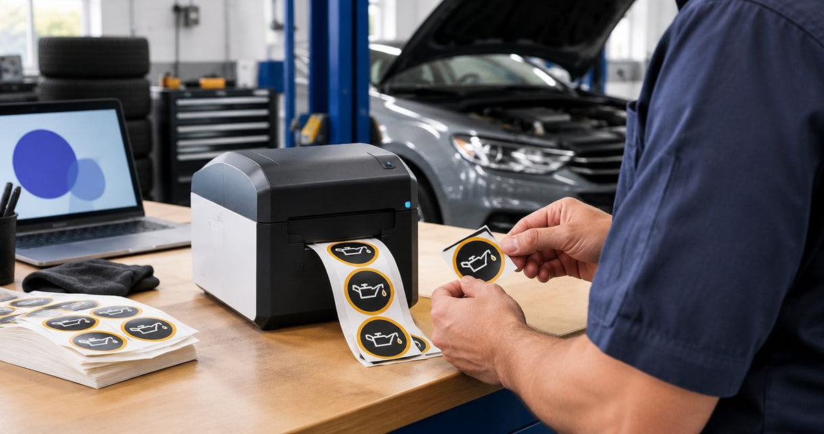 Best Oil Change Sticker Printer Price Guide 2026 - McAuley Labels