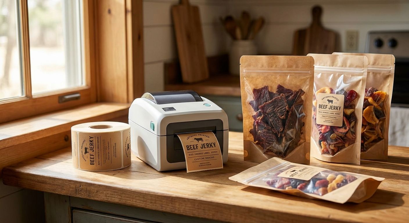 Best label printer for jerky and dried snack packaging