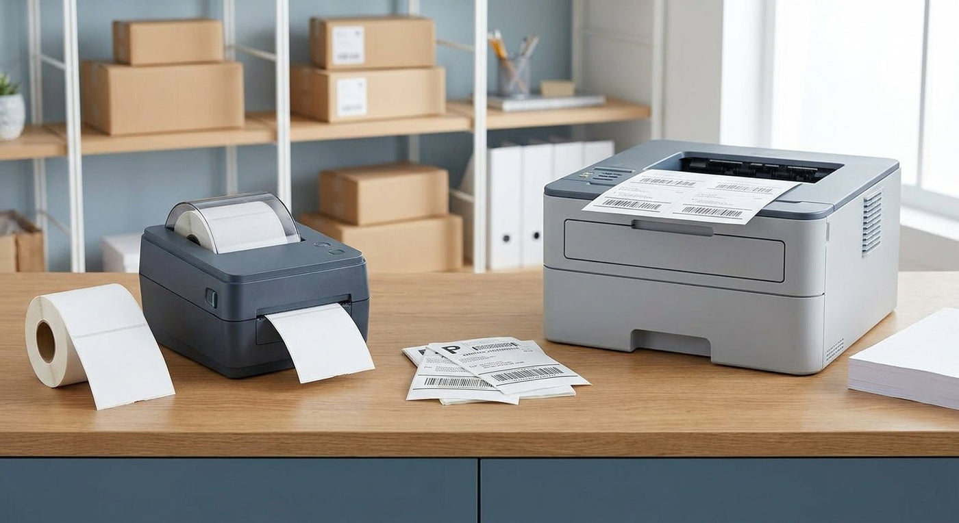 Direct Thermal vs Laser for Shipping Labels 2026 - McAuley Labels