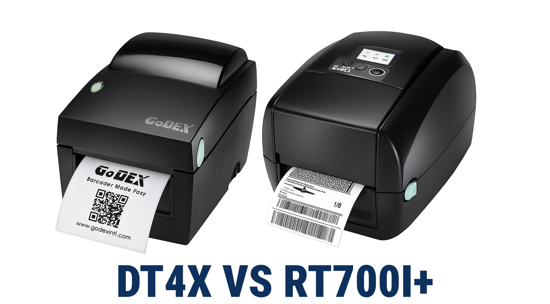 GoDEX RT700i+ vs DT4x: Choosing the Right GoDEX Printer for Your Workflow - McAuley Labels