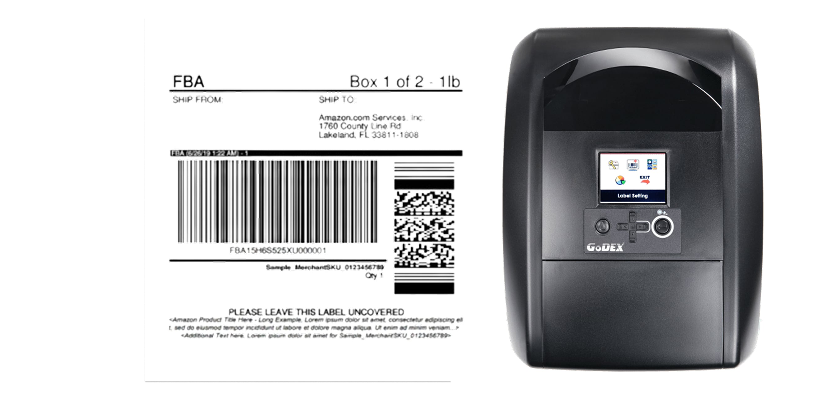 How to Print Amazon Shipping Labels Using a GoDEX Printer - McAuley Labels