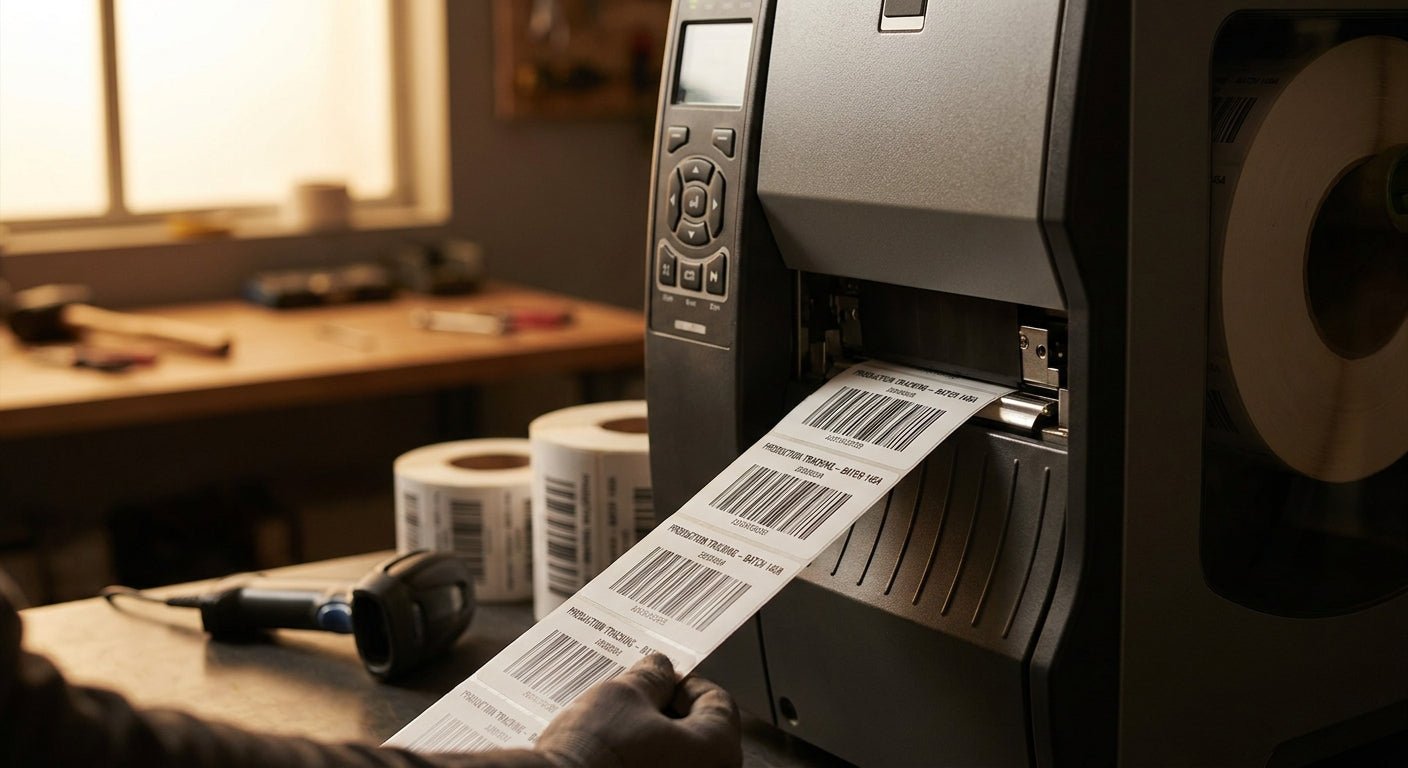 Industrial Barcode Printer Setup for Production Tracking 2026 - McAuley Labels