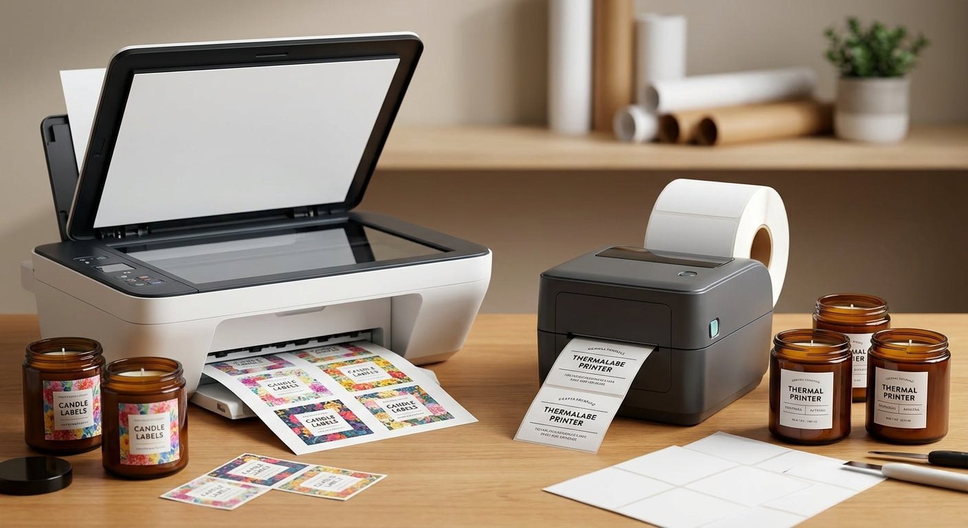 Inkjet vs Thermal Printer for Candle Labels 2026 - McAuley Labels