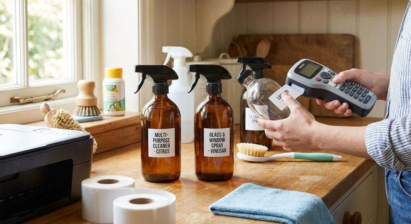 Labels for Cleaning Spray Bottles: 2026 Printing Guide - McAuley Labels