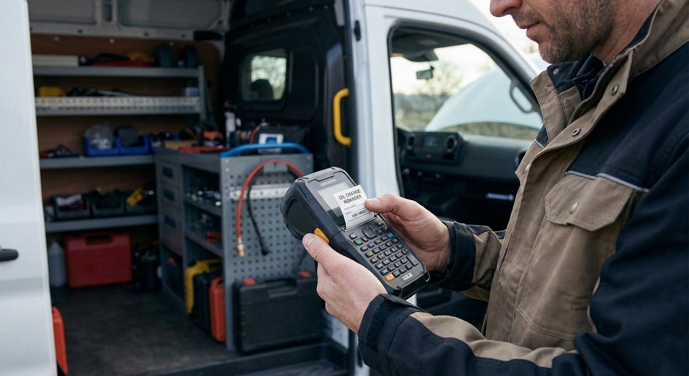 Oil Change Sticker Printer for Mobile Mechanics 2026 - McAuley Labels