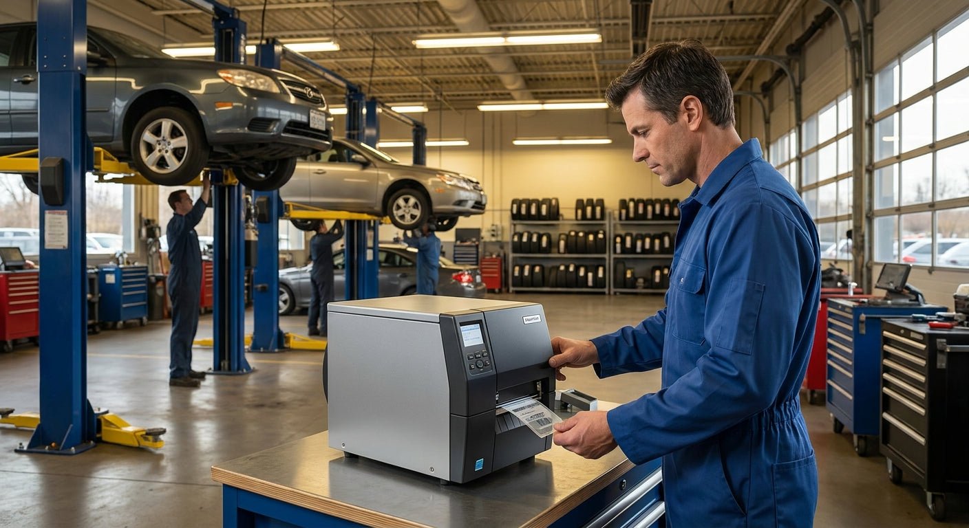 Oil Change Sticker Printer for Multi-Bay Service Shops 2026 - McAuley Labels