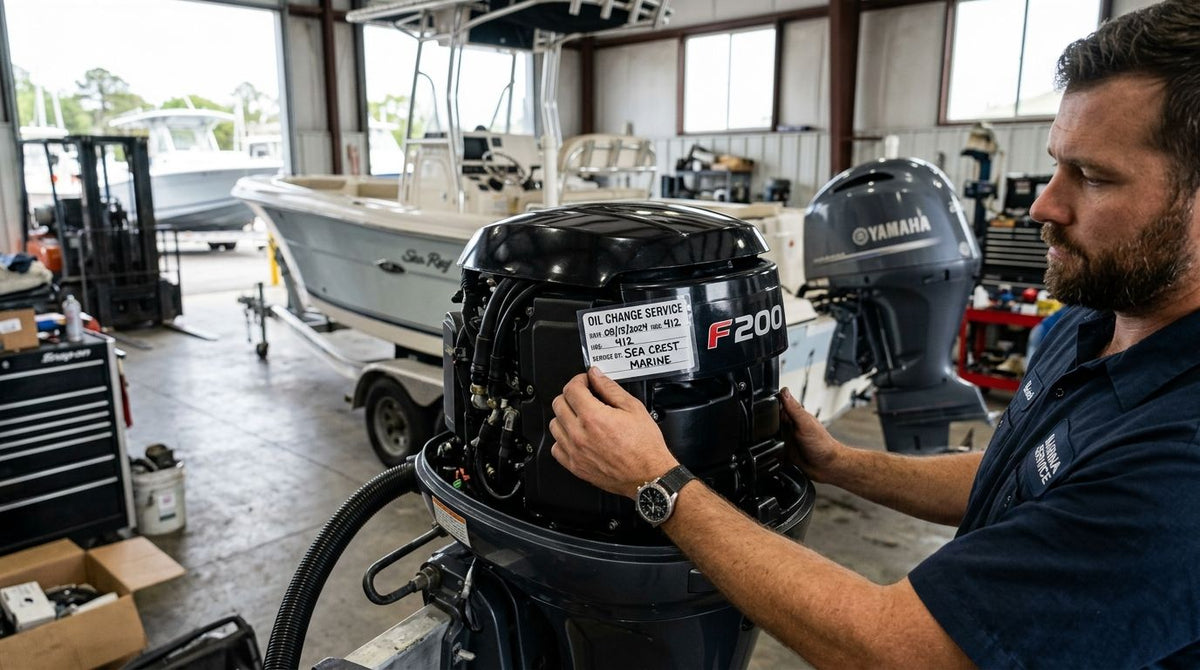 Oil Change Stickers for Boat Service Centers (2026 Guide) - McAuley Labels