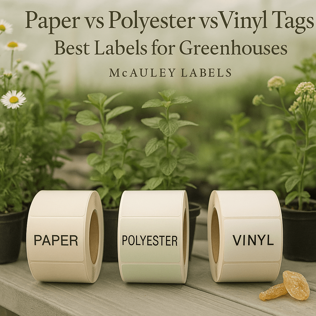 Paper, Polyester, or Vinyl Tags: What’s Best for Greenhouse Labels? - McAuley Labels