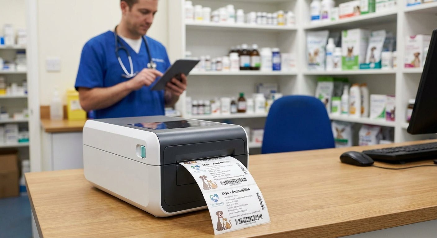 Prescription Label Printer for Vet Practices (2026 Guide) - McAuley Labels